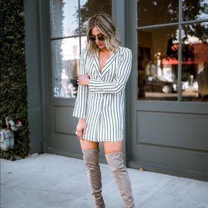 Amuse Society Striped Blazer Dress